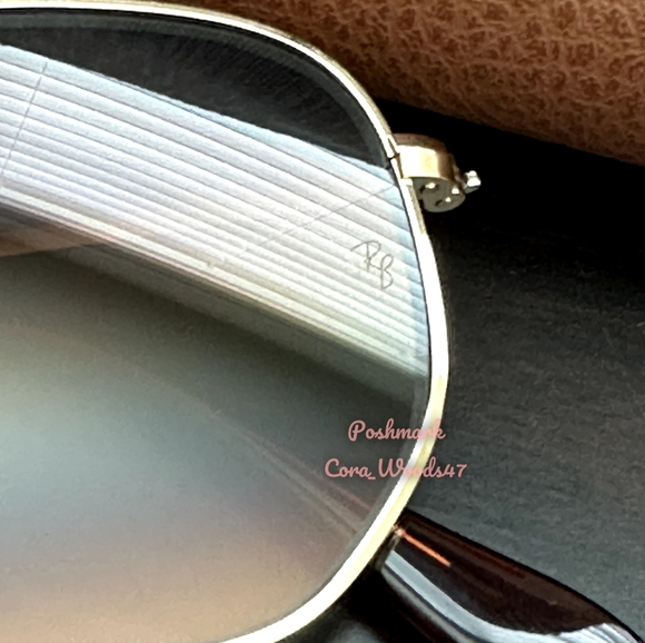 RayBan Hexagonal Gradient Brown Lenses RB3548N Gold Frame Unisex New - Picture 7 of 17